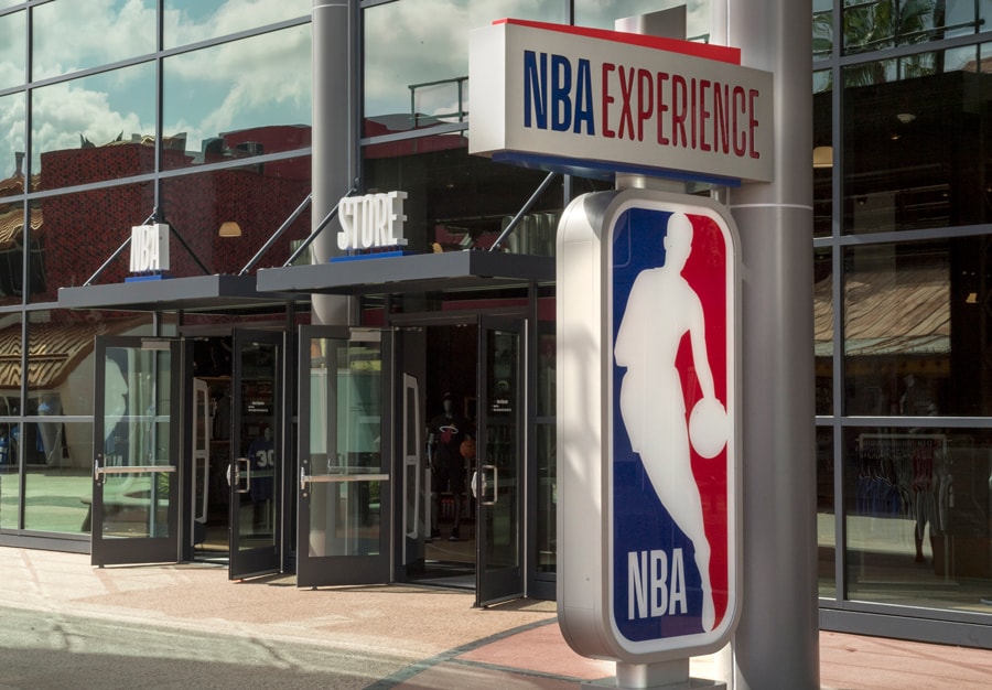 NBA Store inside NBA Experience at Disney Springs Exterior
