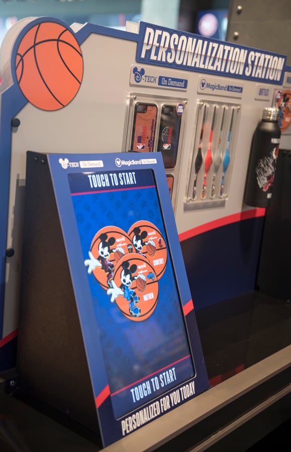 D Tech on Demand Station in the NBA Store inside NBA Experience at Disney Springs