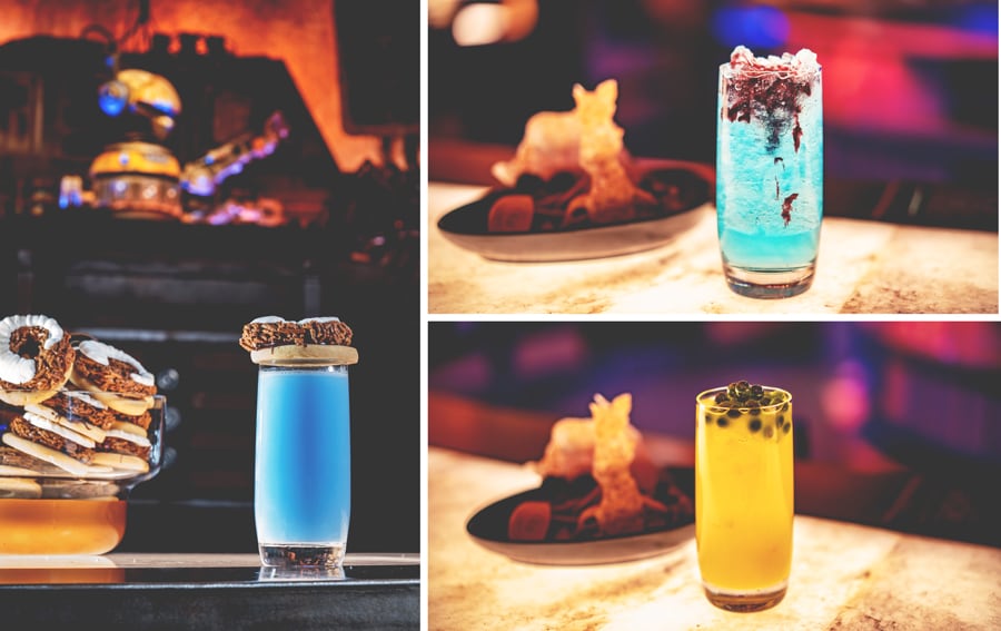 Specialty Beverages without Alcohol from Oga’s Cantina at Star Wars: Galaxy’s Edge