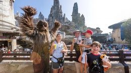 The Ridgeway family at Star Wars: Galaxy's Edge