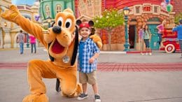 Pluto at Disneyland