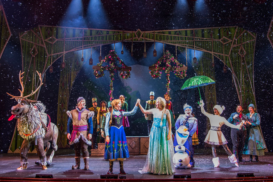 "Frozen, A Musical Spectacular" aboard the Disney Wonder
