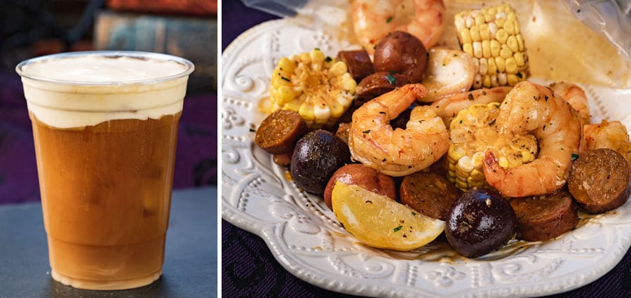 13th-Hour Brew and Ghost Mariner’s Seafood Boil from Harbour Galley at Disneyland Park
