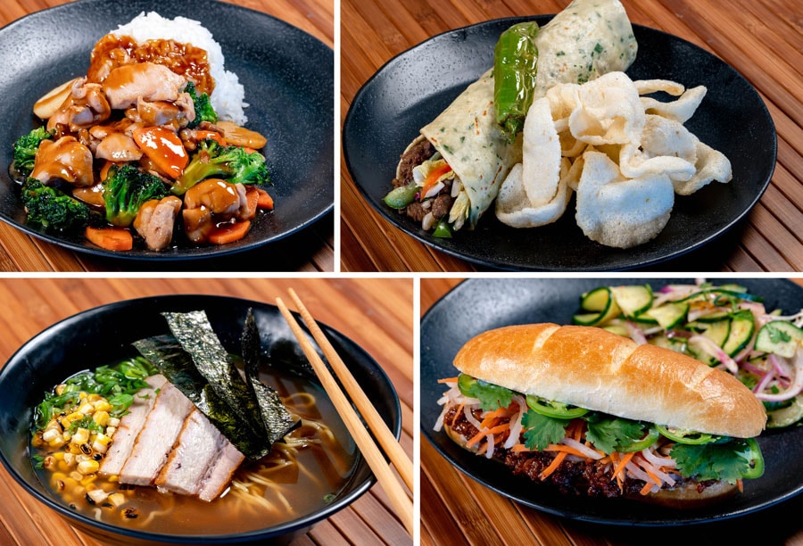 Entrées from Lucky Fortune Cookery at Disney California Adventure Park
