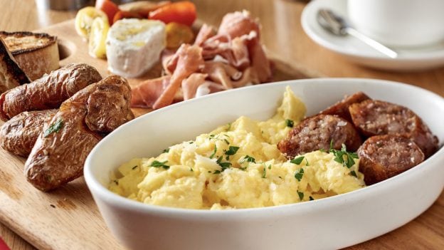 Brunch items from Maria & Enzo’s Ristorante at Disney Springs