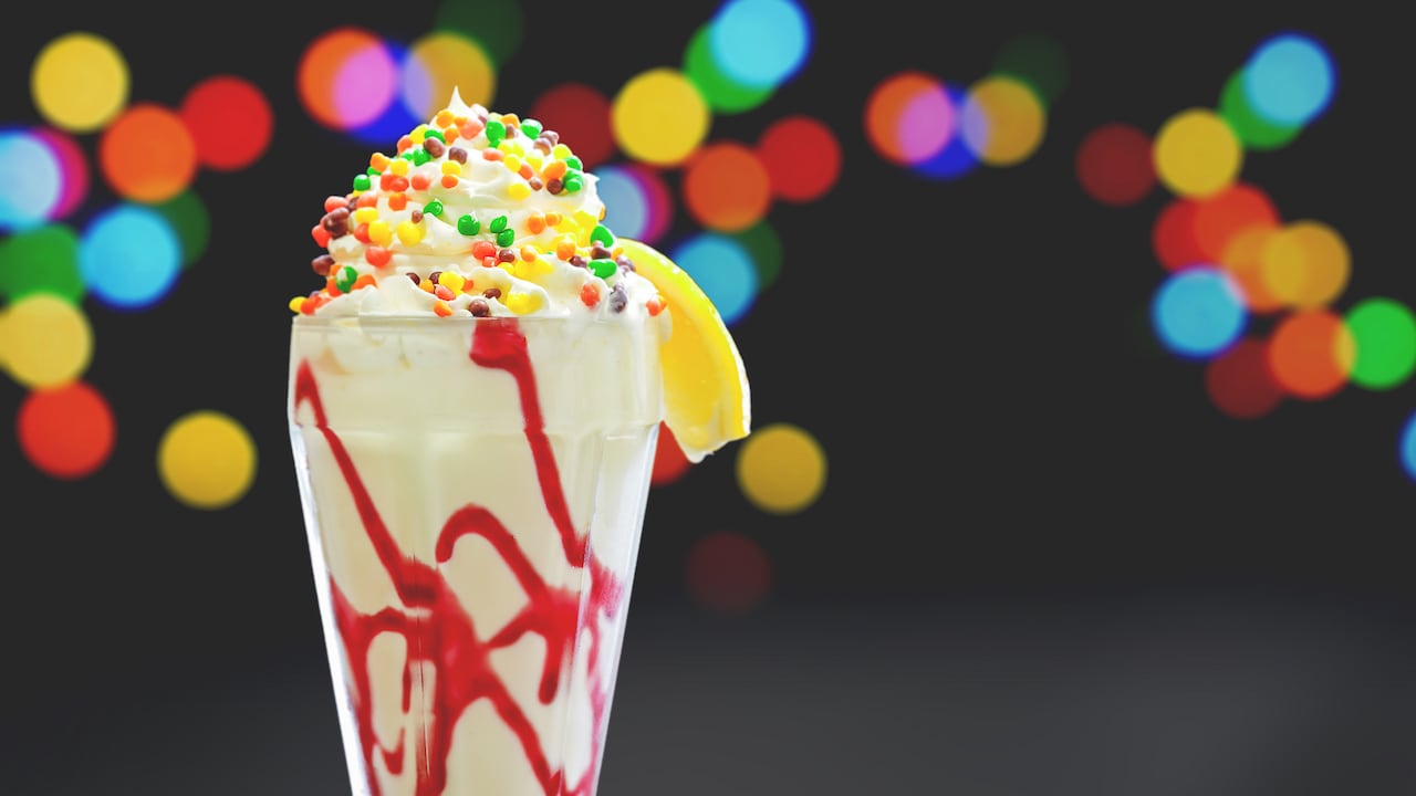 Raspberry Lemonade Shake from Carnation Café at Disneyland Park