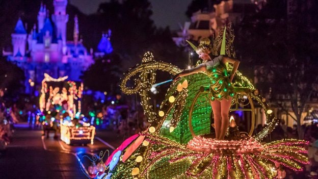 Tinker Bell at Main Street Electrical Parade at Disneyland