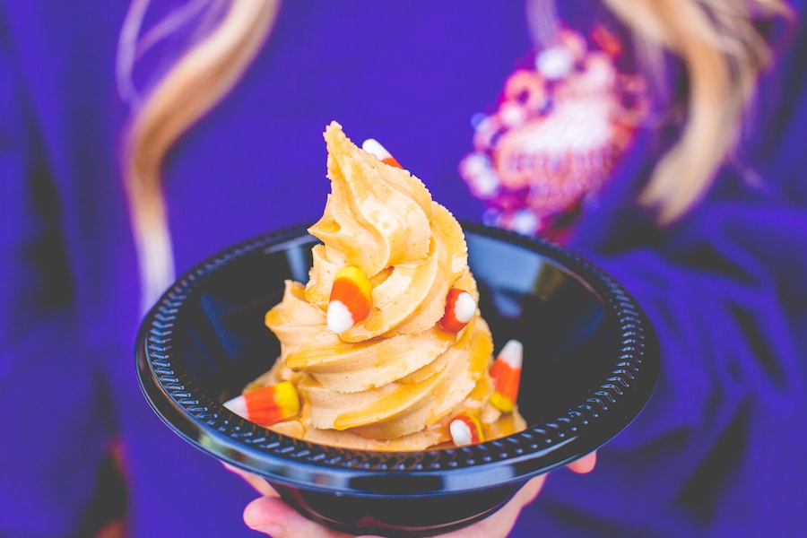 Pumpkin Spice Soft Serve Sundae from Auntie Gravity’s Galactic Goodies for Mickey’s Not-So-Scary Halloween Party at Magic Kingdom Park