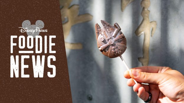 Disney Parks Foodie News featuring the Millennium Falcon Chocolate Pop from The Ganachery at Disney Springs