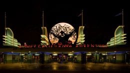 Disney California Adventure park entrance during Halloween Time