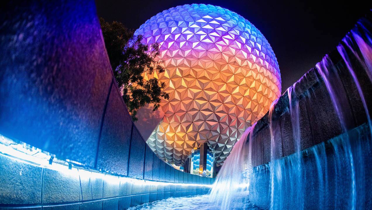 Disney Parks After Dark Spaceship Earth Looks ‘grand And Miraculous