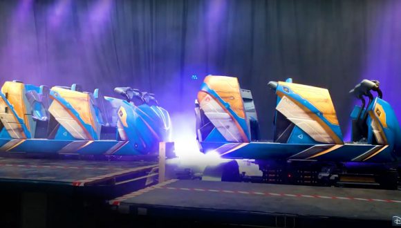 First Look: Guardians of the Galaxy: Cosmic Rewind Ride Vehicles