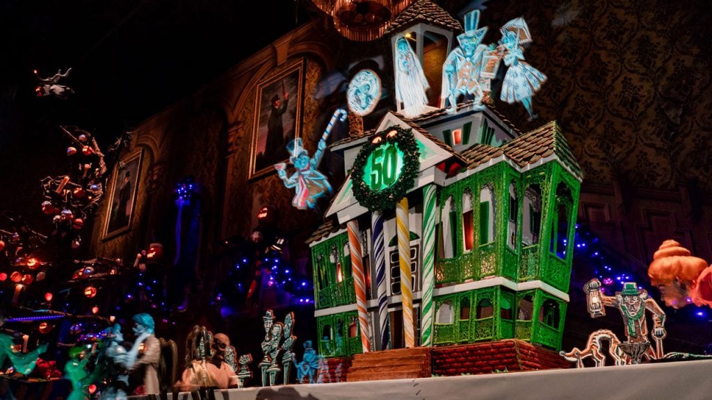 2019 Haunted Mansion Holiday 50th Anniversary Gingerbread House at Disneyland Park