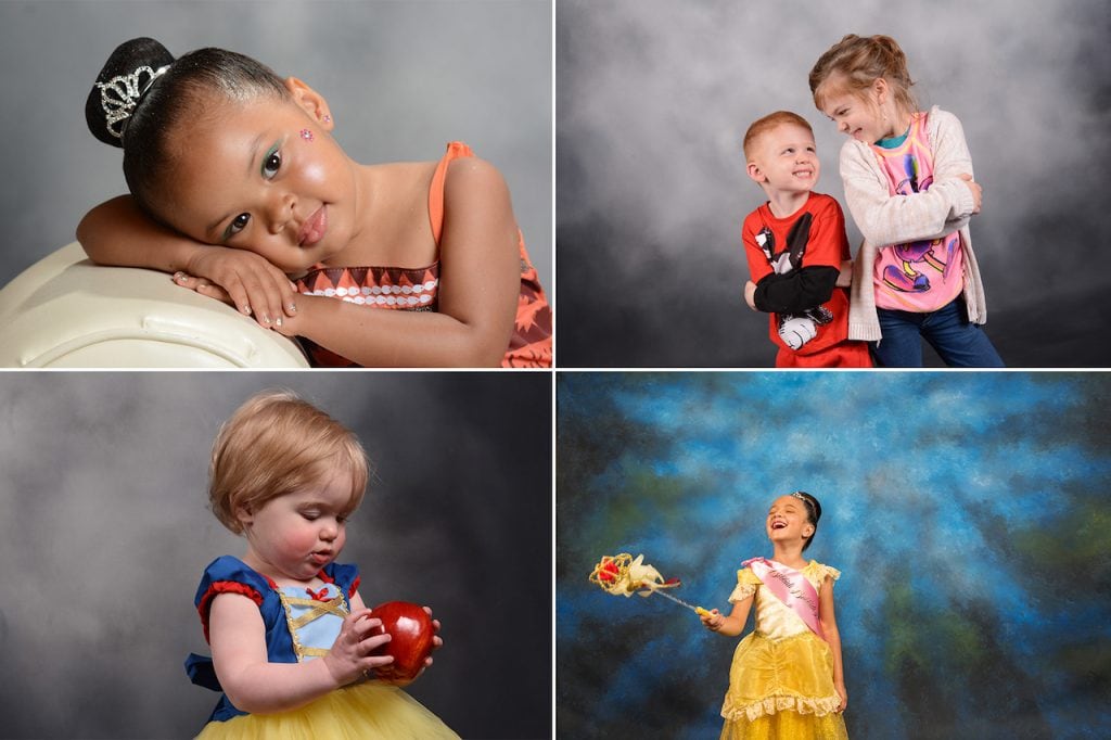 Collage of Disney PhotoPass Studio photos