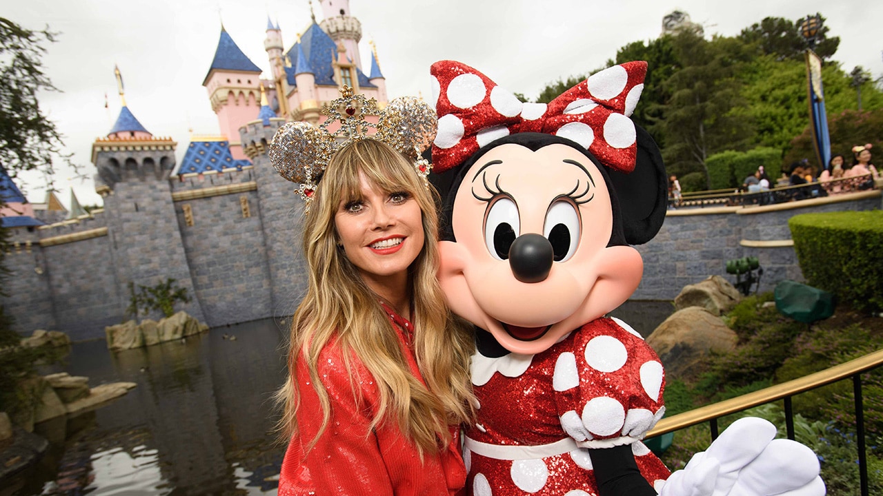 Supermodel Heidi Klum Debuts Designer Minnie Mouse Ear Headband at Disney  Parks