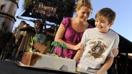 Mother and Son celebrating a birthday at Magic Kingdom Park