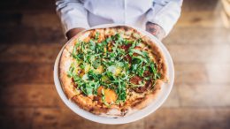 Pizza from Wolfgang Puck Bar & Grill at Disney Springs