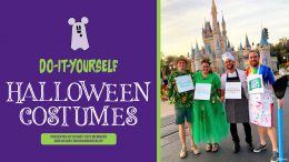 Do-it-Yourself Halloween Costumes Presented by Disney Cast Members and Disney Environmentality, featuring a group wearing costumes representing Epcot International Flower & Garden Festival, Epcot Festival of the Holidays, Epcot International Food & Wine Festival and Epcot International Festival of the Arts