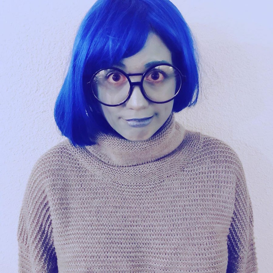 Sadness from "Inside Out" costume