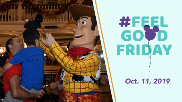 #FeelGoodFriday Oct. 11, 2019 - Featuring a photo of nine-year-old Grant with Woody