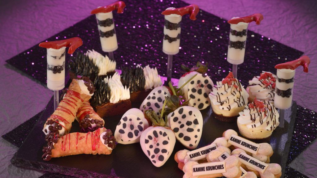 Desserts from Cruella’s Halloween Hide-A-Way Party at Magic Kingdom Park
