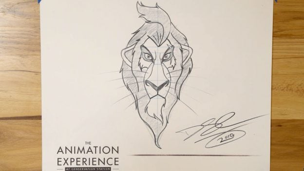 Learn to Draw: Scar from ‘The Lion King’ at Disney's Animal Kingdom