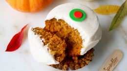 Pumpkin cupcake from Sprinkles at Disney Springs