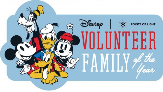 Disney and Points of Light Volunteer Family of the Year logo