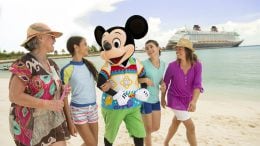 Family with Mickey Mouse on Castaway CAy