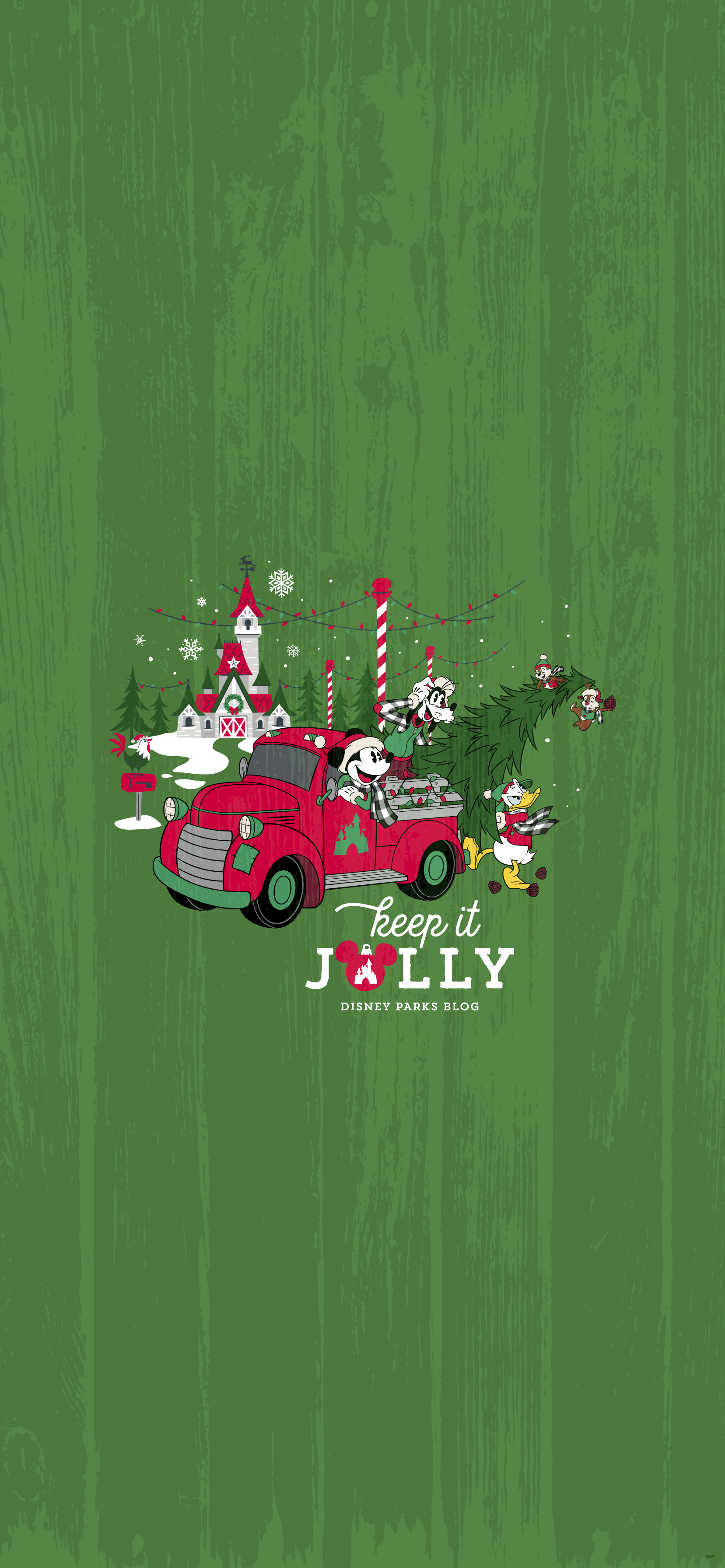 2019 'Yuletide Farmhouse Collection' Digital Wallpaper – iPhone/Android |  Disney Parks Blog