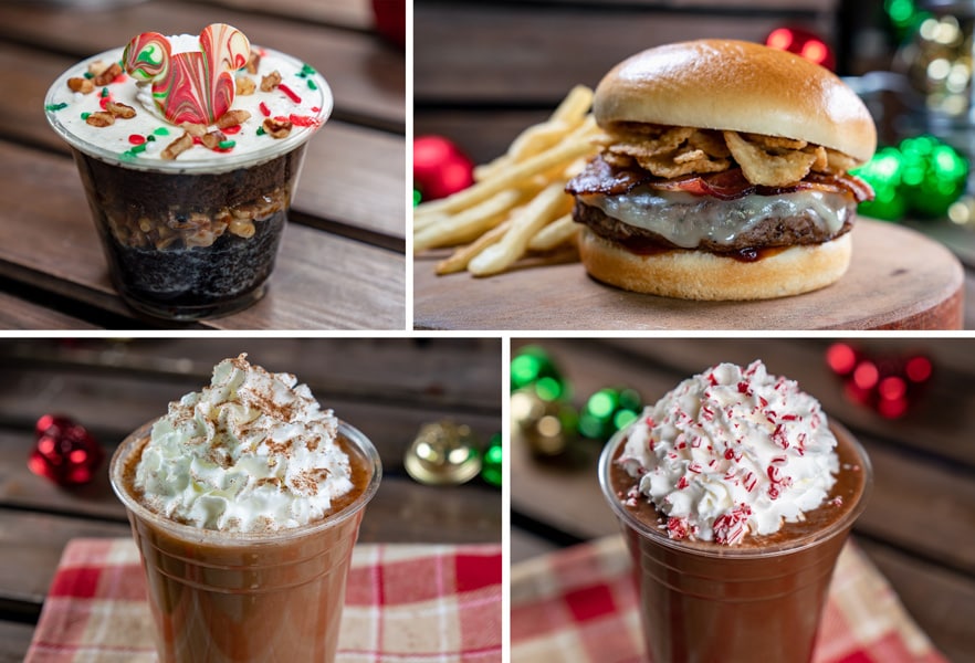 Collage of Galactic Grill Offerings for Holidays 2019 at Disneyland Park