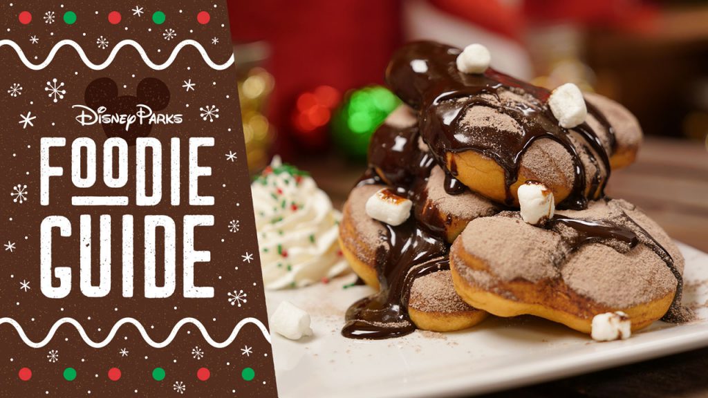 Foodie Guide to Holidays 2019 at Disneyland Park - featuring Hot Chocolate Beignets