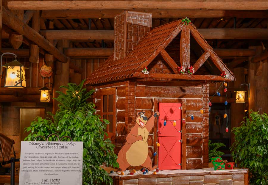 Holiday Gingerbread Display at Disney’s Wilderness Lodge