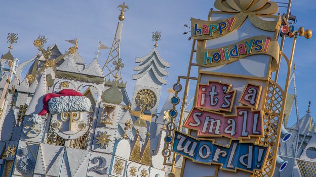 “it’s a small world” Holiday at Disneyland park