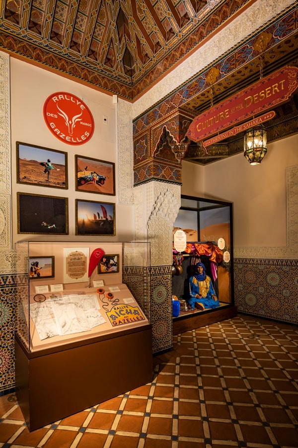 “Race Against the Sun: Ancient Technique to Modern Competition" exhibit in the Morocco pavilion at Epcot