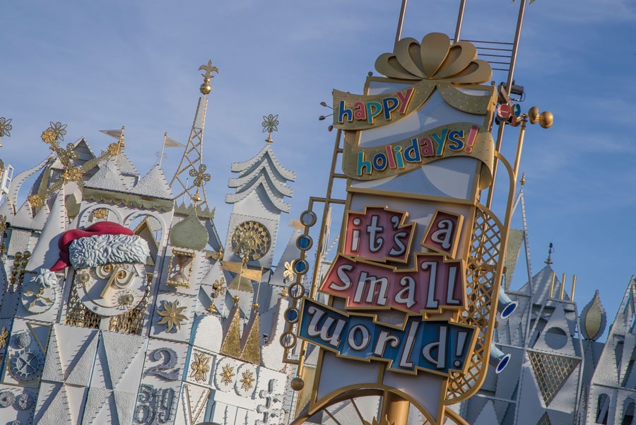 'it's a small world' Holiday at Disneyland park