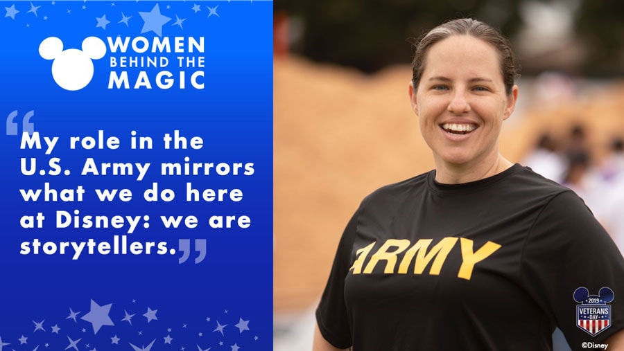 Women Behind the Magic: "My role in the U.S. Army mirrors what we do here at Disney: we are storytellers." - Briana Foster