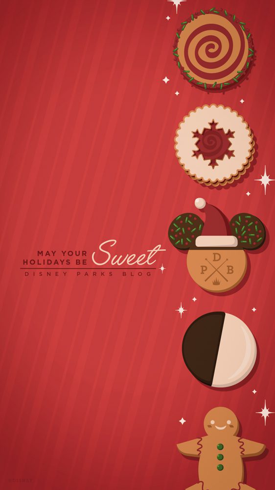 2019 Christmas Cookie Wallpaper – iPhone/Android | Disney Parks Blog