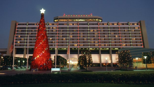 Disney’s Contemporary Resort during the holidays