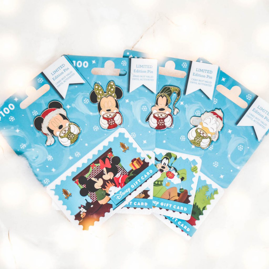 Holiday-themed Disney Gift Cards