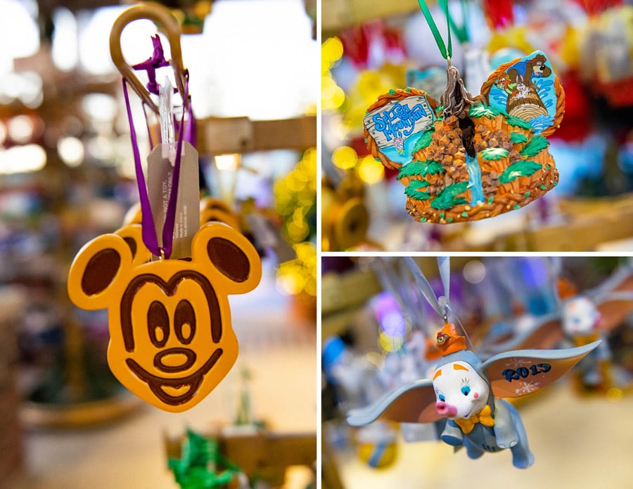Collage of Disney ornaments