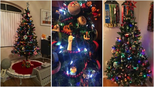 Collage of Disney Parks LIVE Viewers Share Their Disney Parks-Inspired Christmas Trees