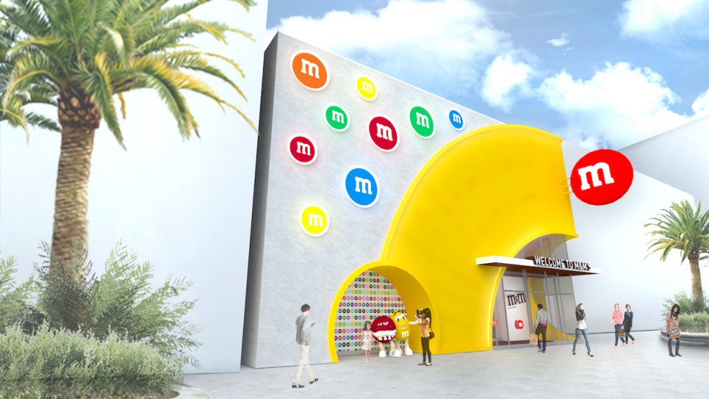 Rendering of M&M's storefront coming to Disney Springs