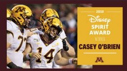 Minnesota Football Player Casey O’Brien