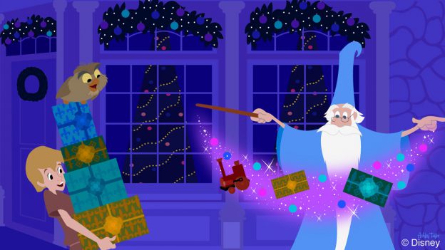 Disney Doodle Merlin From The Sword In The Stone Adds Magic To Ye Olde Christmas Shoppe Disney Parks Blog