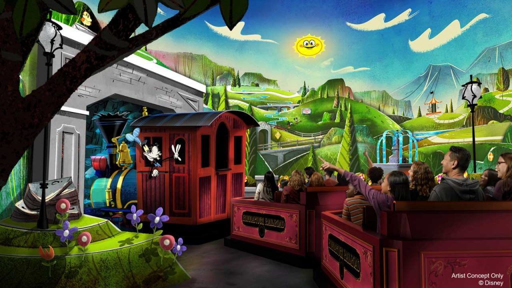 Mickey & Minnie’s Runaway Railway rendering