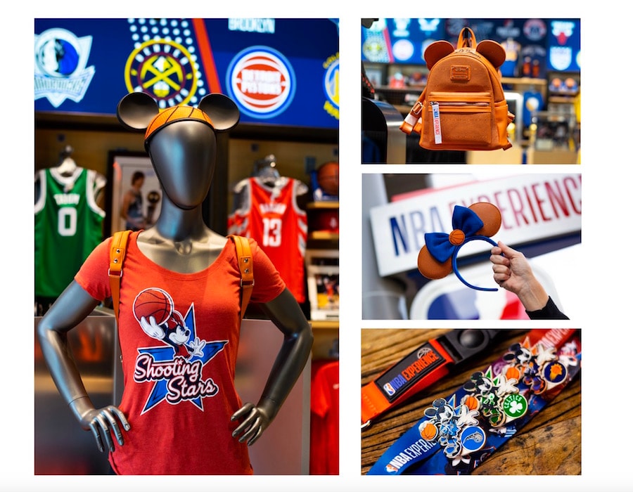 Merchandise from the NBA Store at Disney Springs