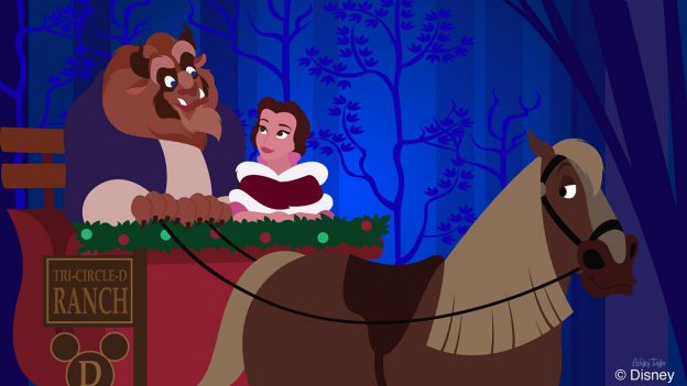 Belle & Beast Take Philippe for a Carriage Ride