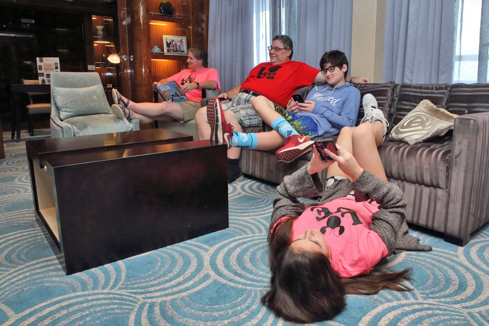 Family at the Roy O. Disney Suite