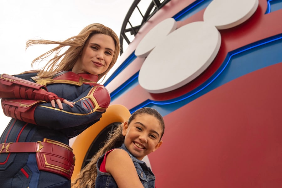 Character Encounters aboard Disney Cruise Line: Captain Marvel